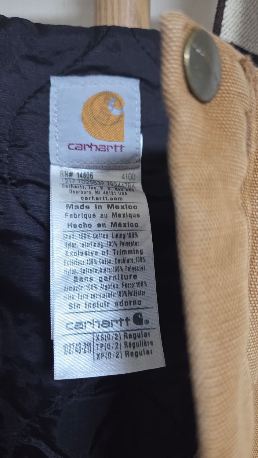 칼하트 102743 브라운 오버롤 멜빵바지 상품이미지5