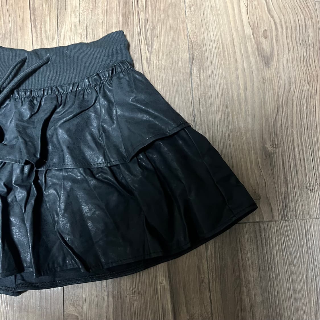 vintage leather skirt(black) 상품이미지6