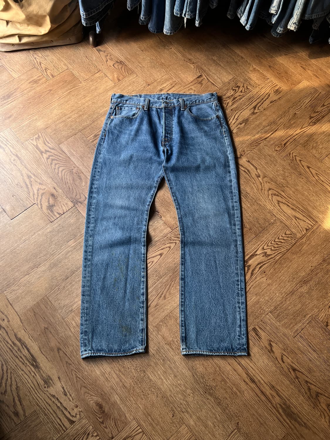 [33]리바이스 501 미디엄블루 데님 팬츠 상품이미지2