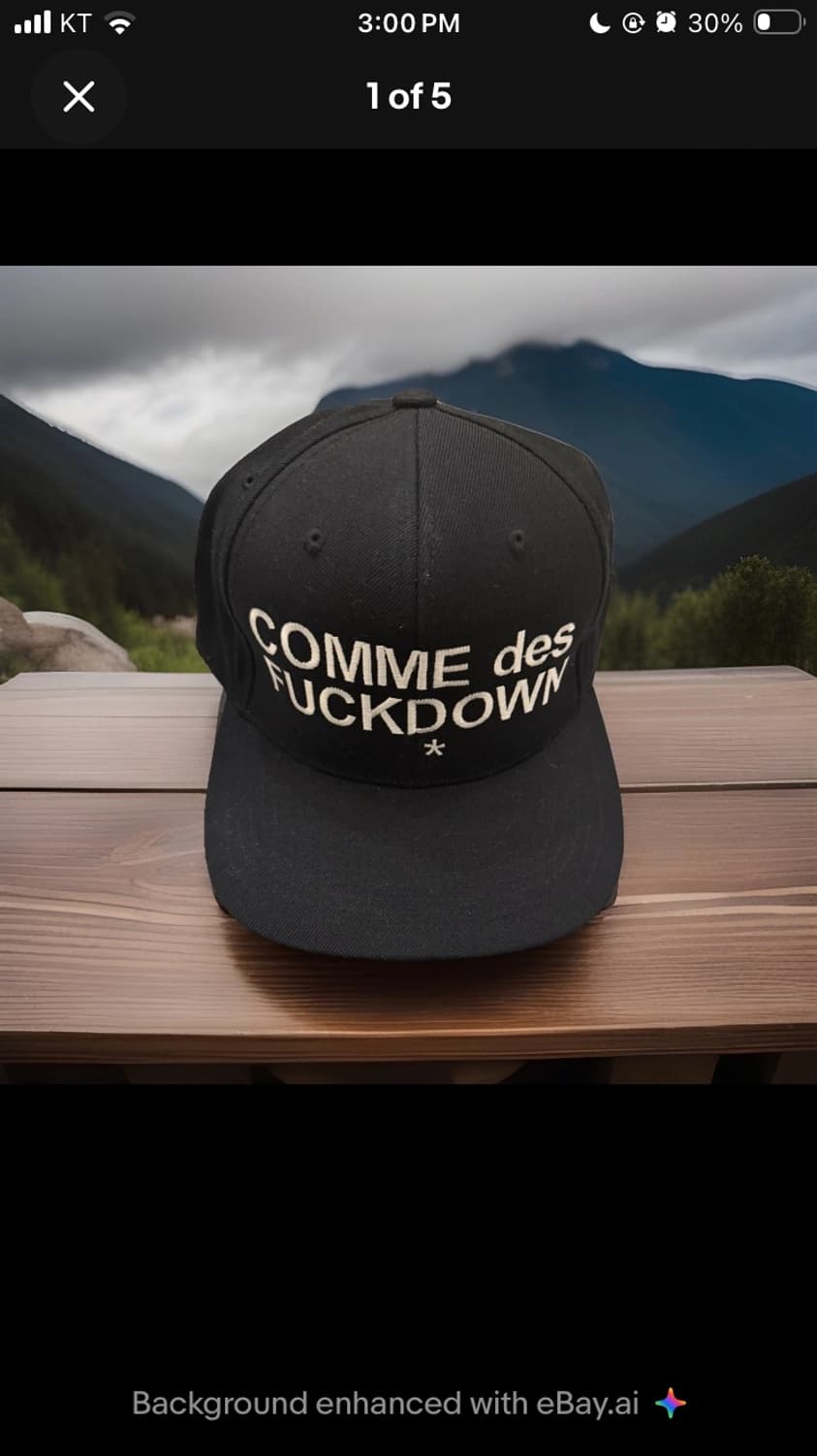 Comme des fuck down 스냅백 상품이미지1