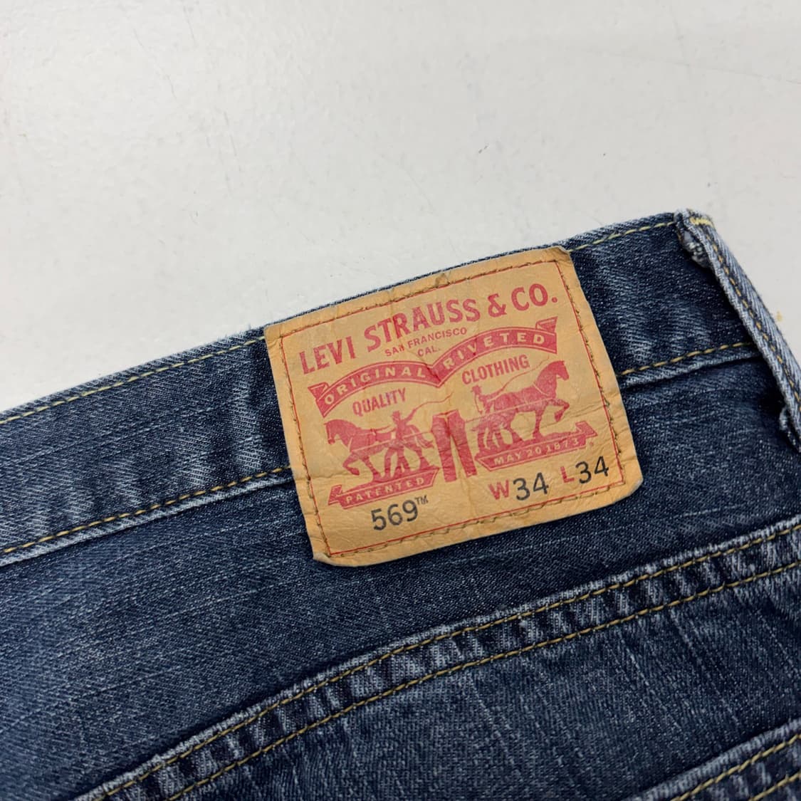 리바이스 569 새깅 워싱 와이드 스케이터 데님팬츠 상품이미지6