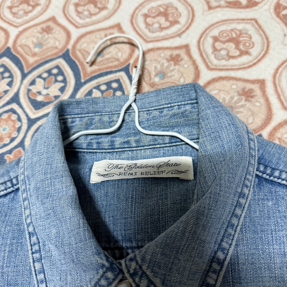 레미릴리프 프린지 데님 셔츠 상품이미지3