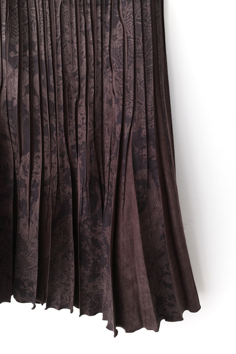 flower suade pleats skirt 상품이미지2