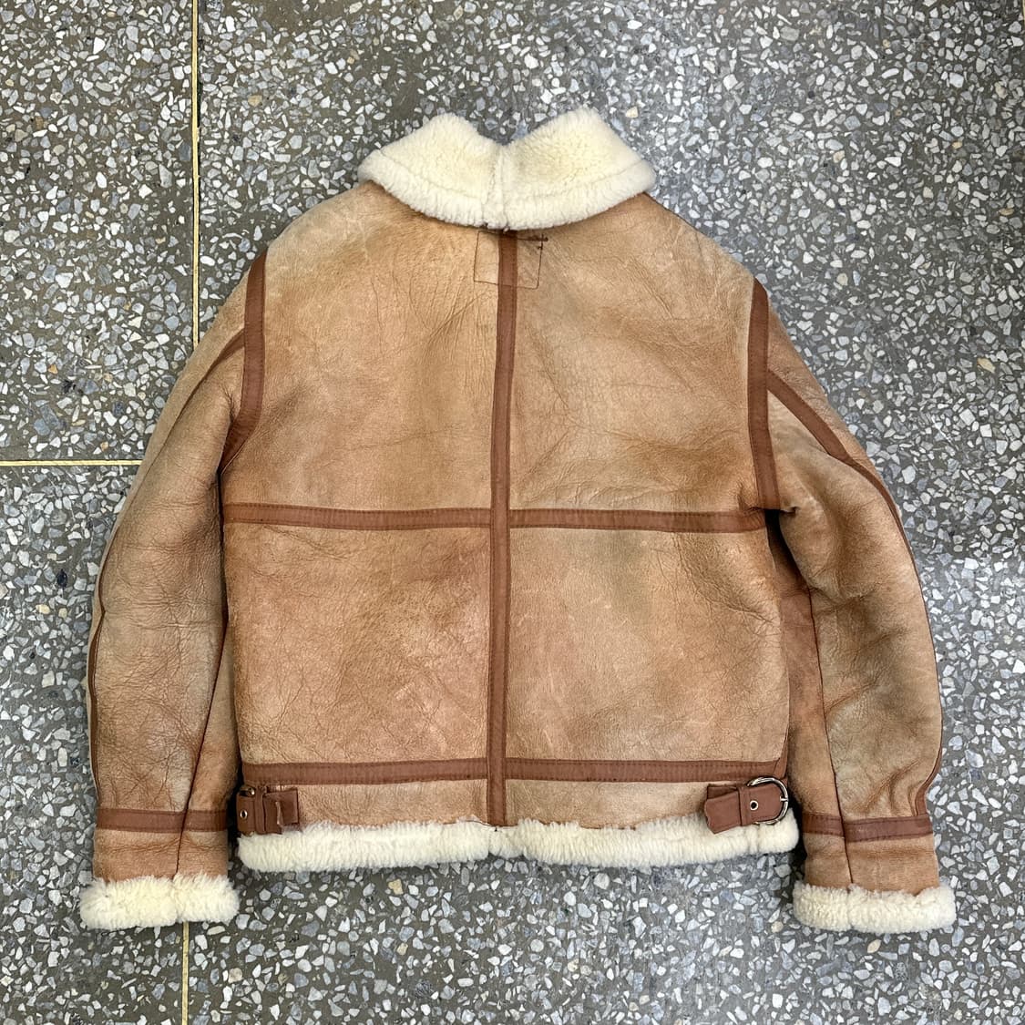 쇼트 schott b-3 무스탕 가죽 자켓 40 상품이미지4