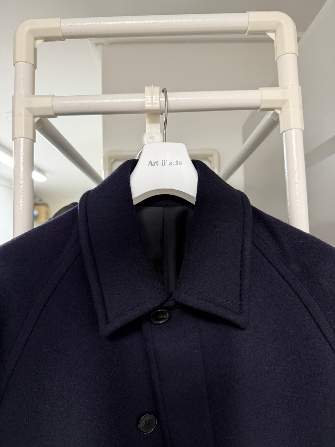 [Art if acts] Balmacaan Coat_ Navy (M) 상품이미지2