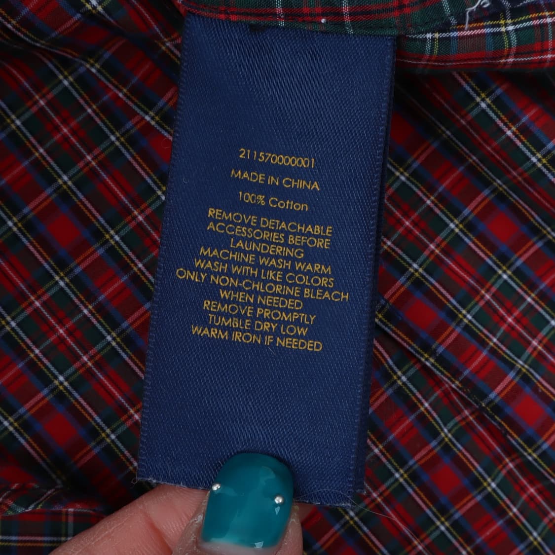 폴로 랄프로렌 패치워크 체크 커스텀핏 셔츠 상품이미지8