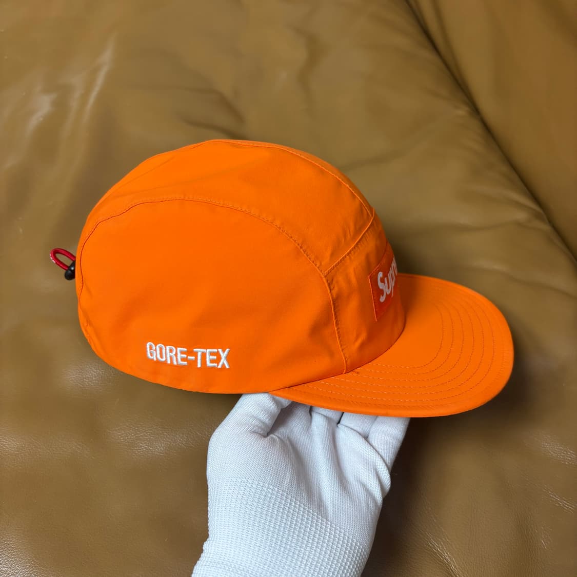 슈프림 캠프캡 모자 박스로고 고어텍스 오렌지 상품이미지3