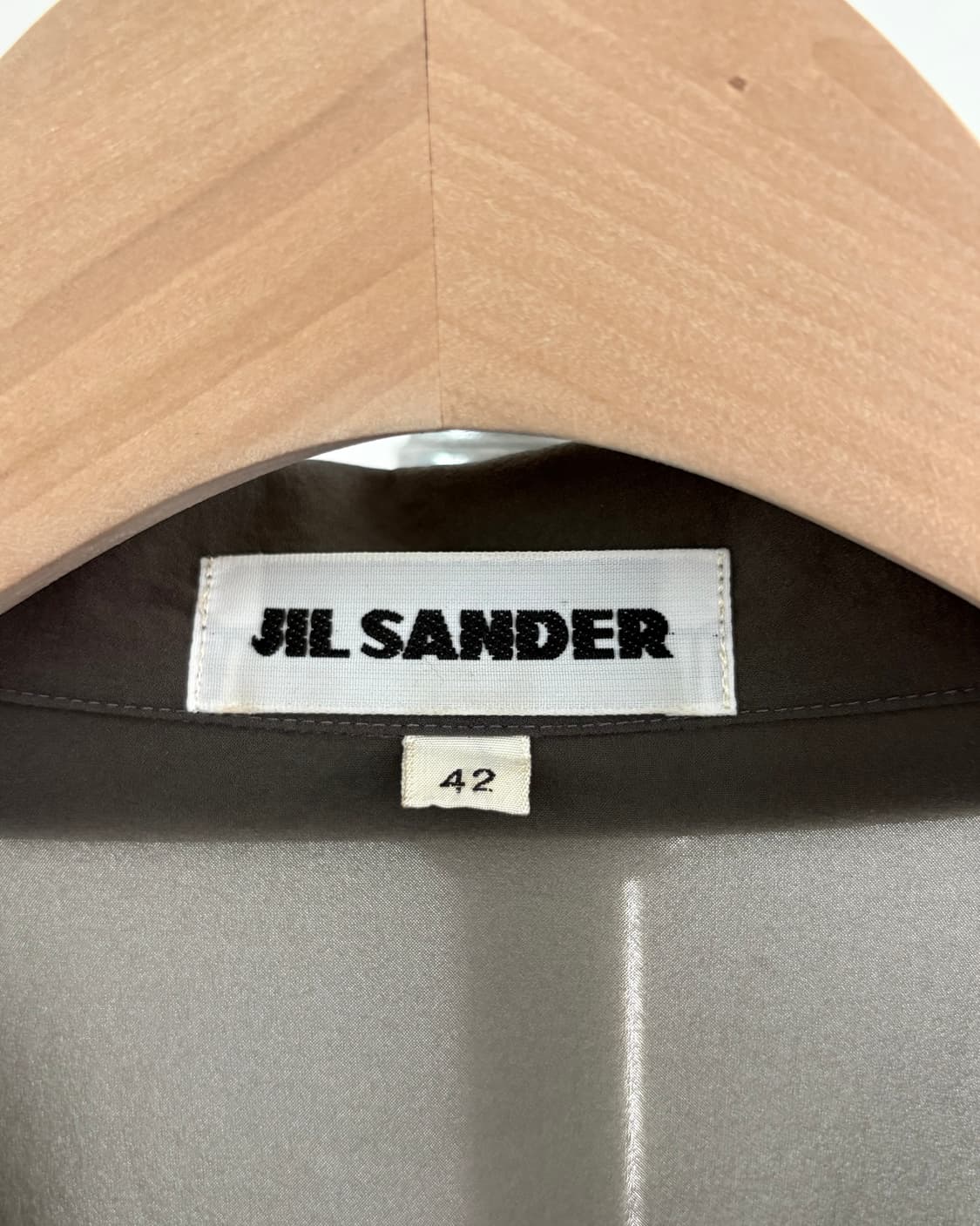 Jil Sander 질샌더 카키 실크 셔츠 상품이미지4