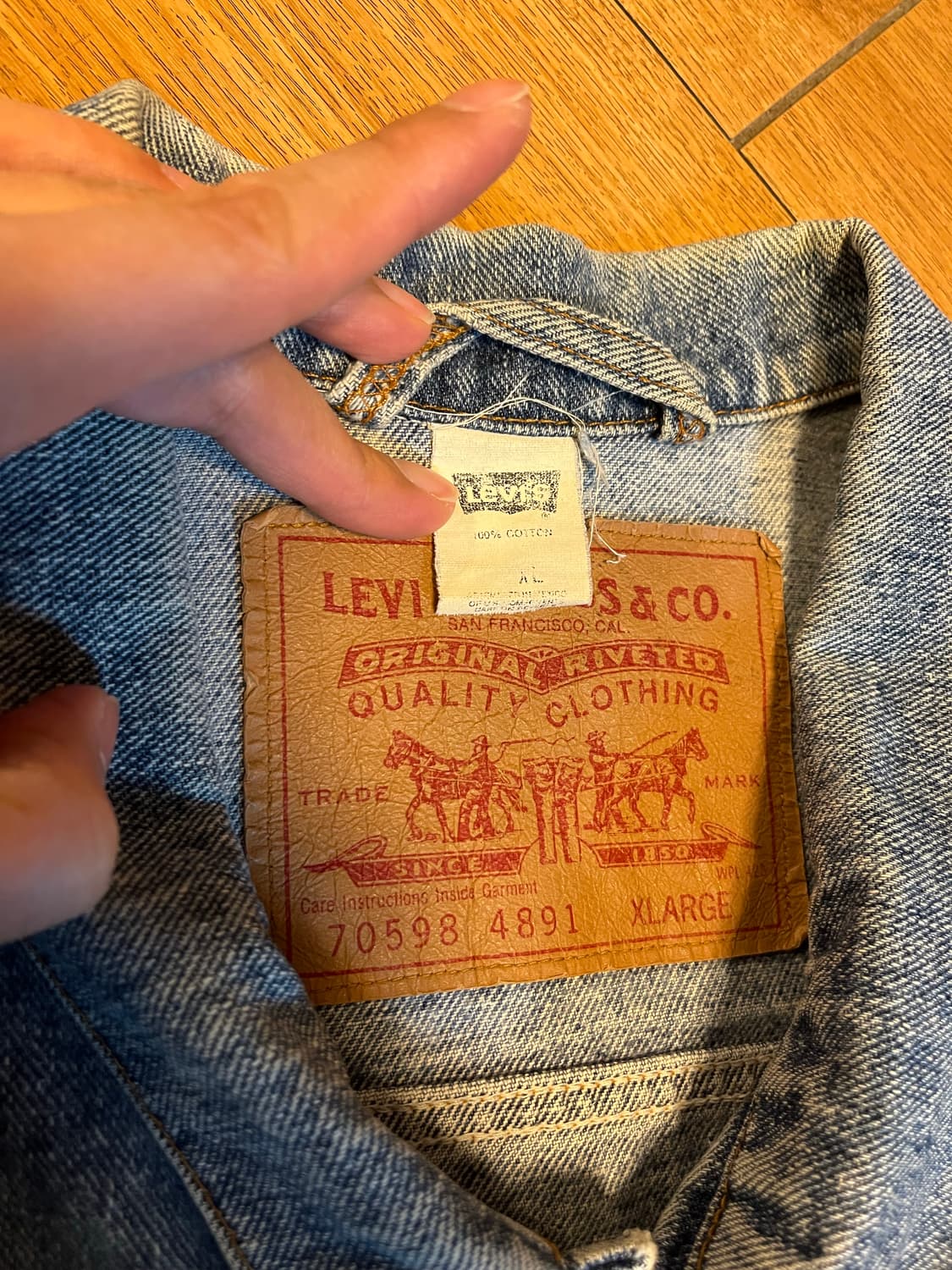 Levi’s 리바이스 데님조끼 2XL 상품이미지4