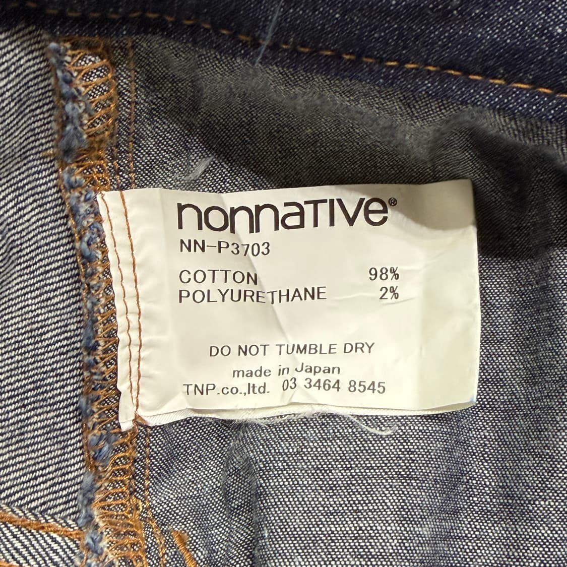 [36] 논네이티브 인디고 데님 청바지 상품이미지7