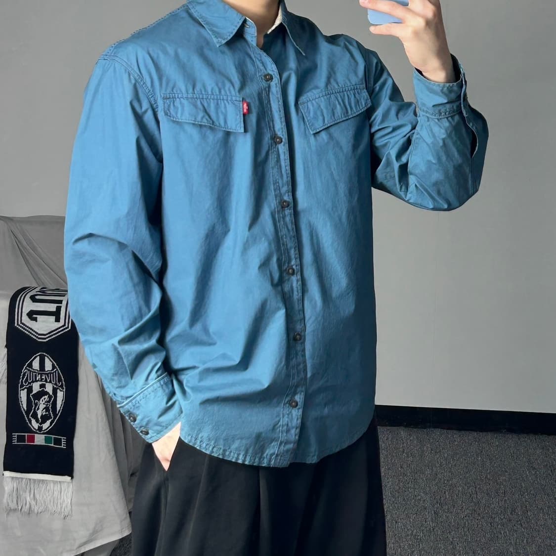리바이스 청록 웨스턴 셔츠  상품이미지2