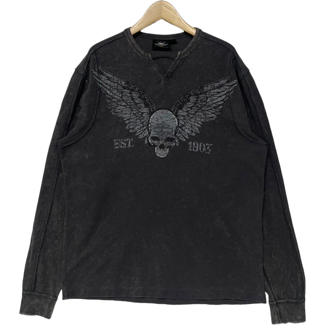 할리데이비슨 스컬 펑크 피그민트 롱슬리브 상품이미지1