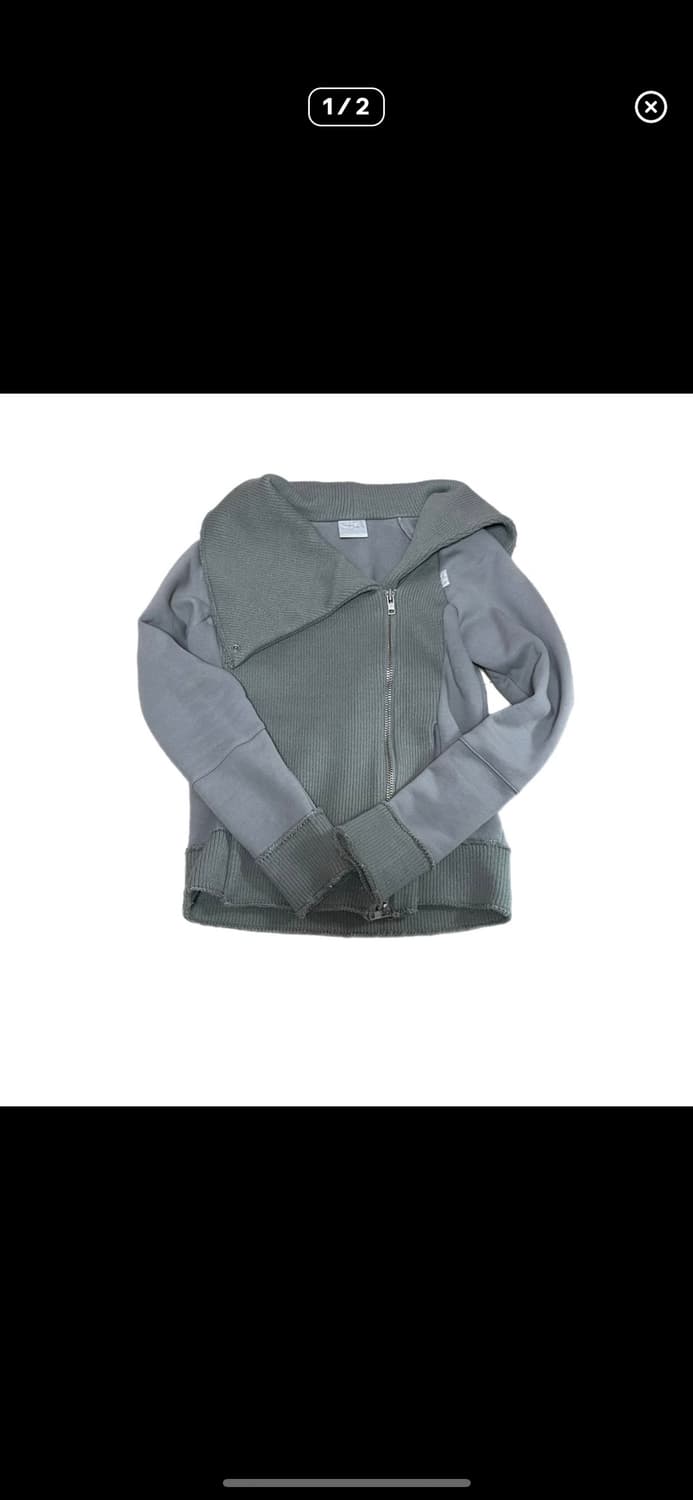 스컬프터 집업 Wide Collared Zip-Up Melange 상품이미지1