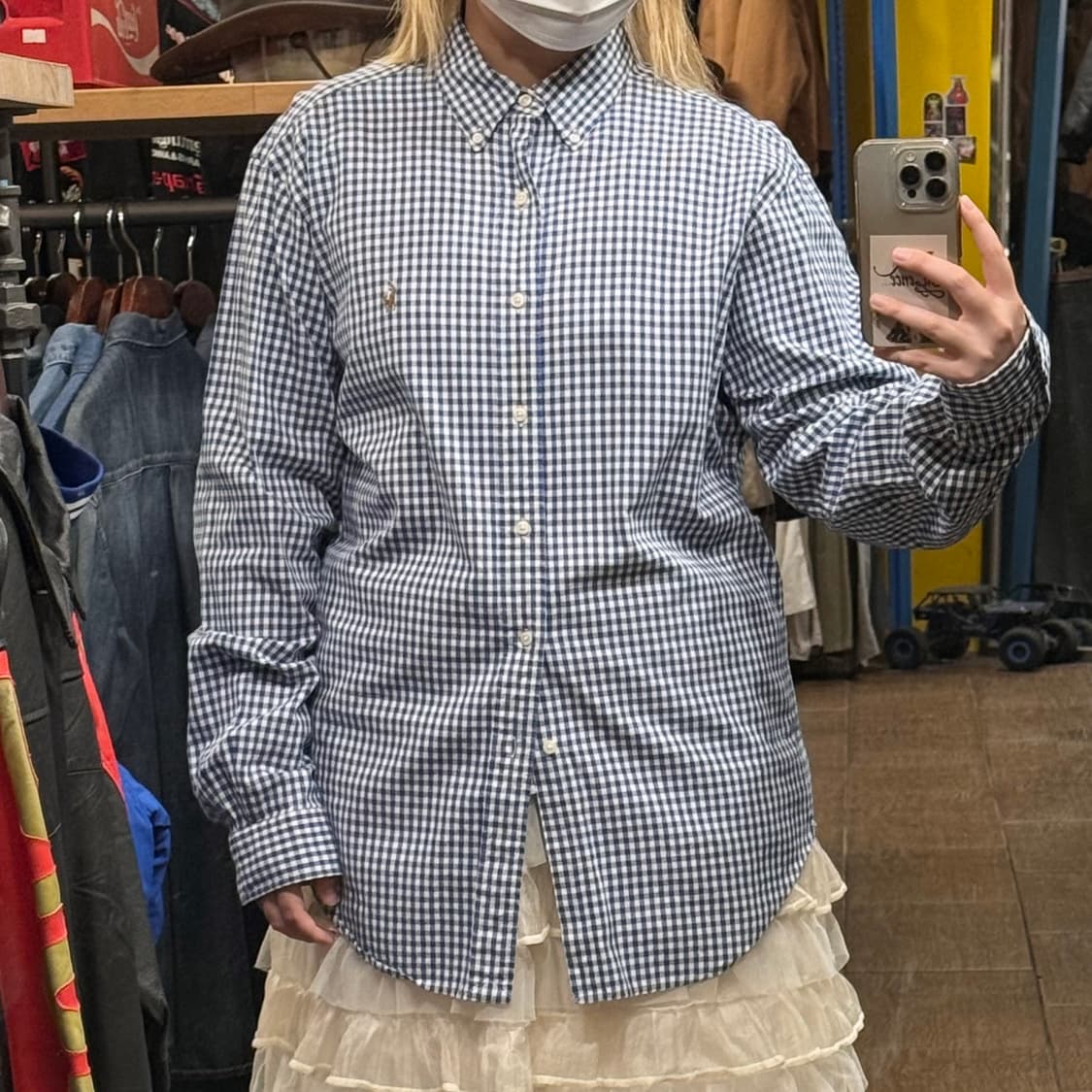 [HI] 폴로 랄프로렌 긴팔셔츠 체크 블루 상품이미지2