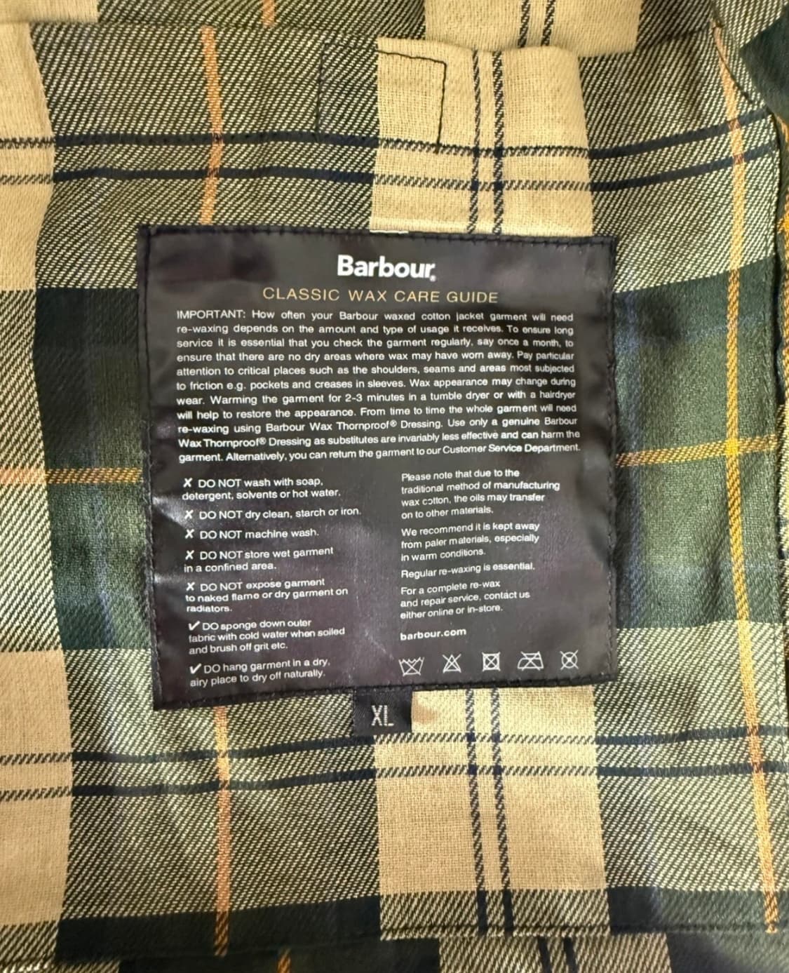 바버 애쉬비 자켓 XL (블랙) / 왁스감 거의 없음 / 상태 좋음 상품이미지3