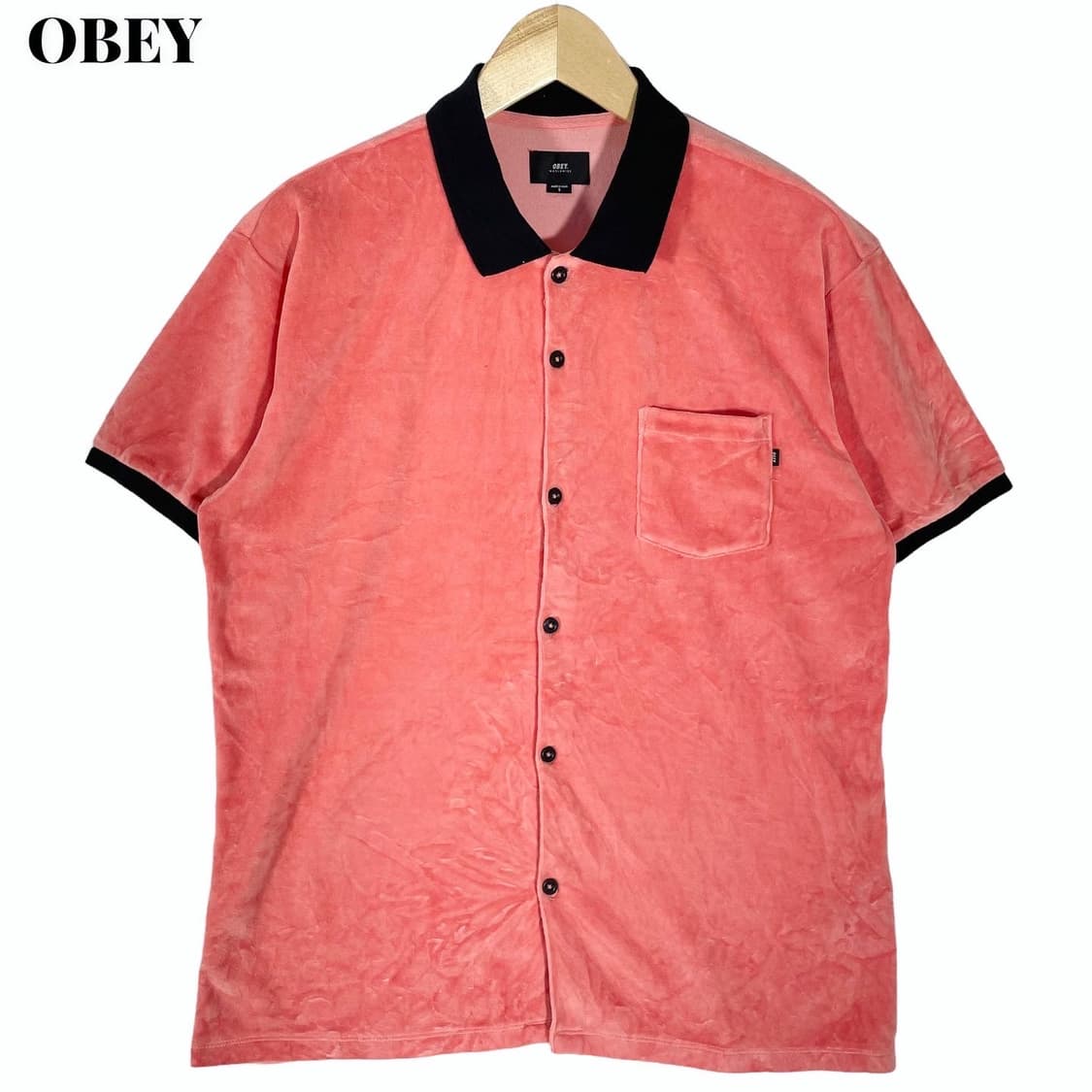 OBEY velvet short sleeve shirt 상품이미지1
