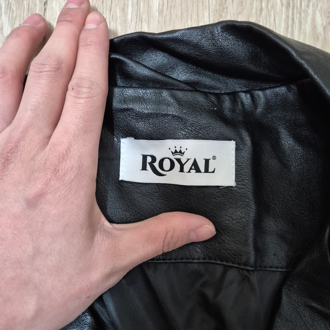 ROYAL 로얄 남성 더블 라이더 레더 가죽자켓 L(100) 상품이미지4