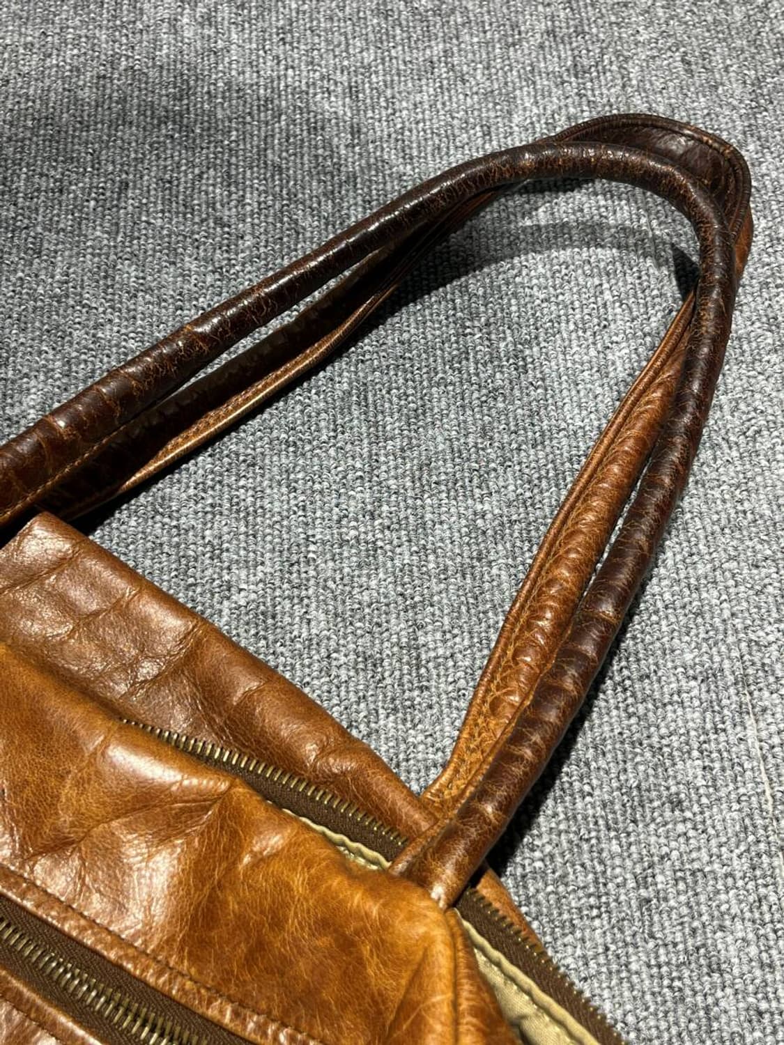 Jas M.B 빈티지가공 레더 볼링백 포터 장인 가죽 추천 상품이미지5