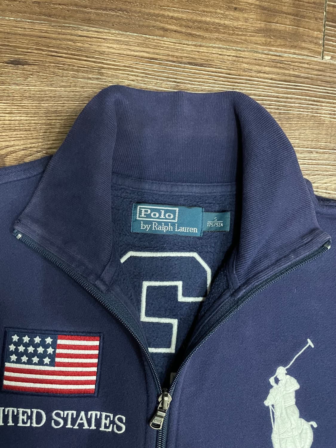 폴로 치프키프 빅포니 USA 성조기 집업 자켓 네이비 상품이미지7