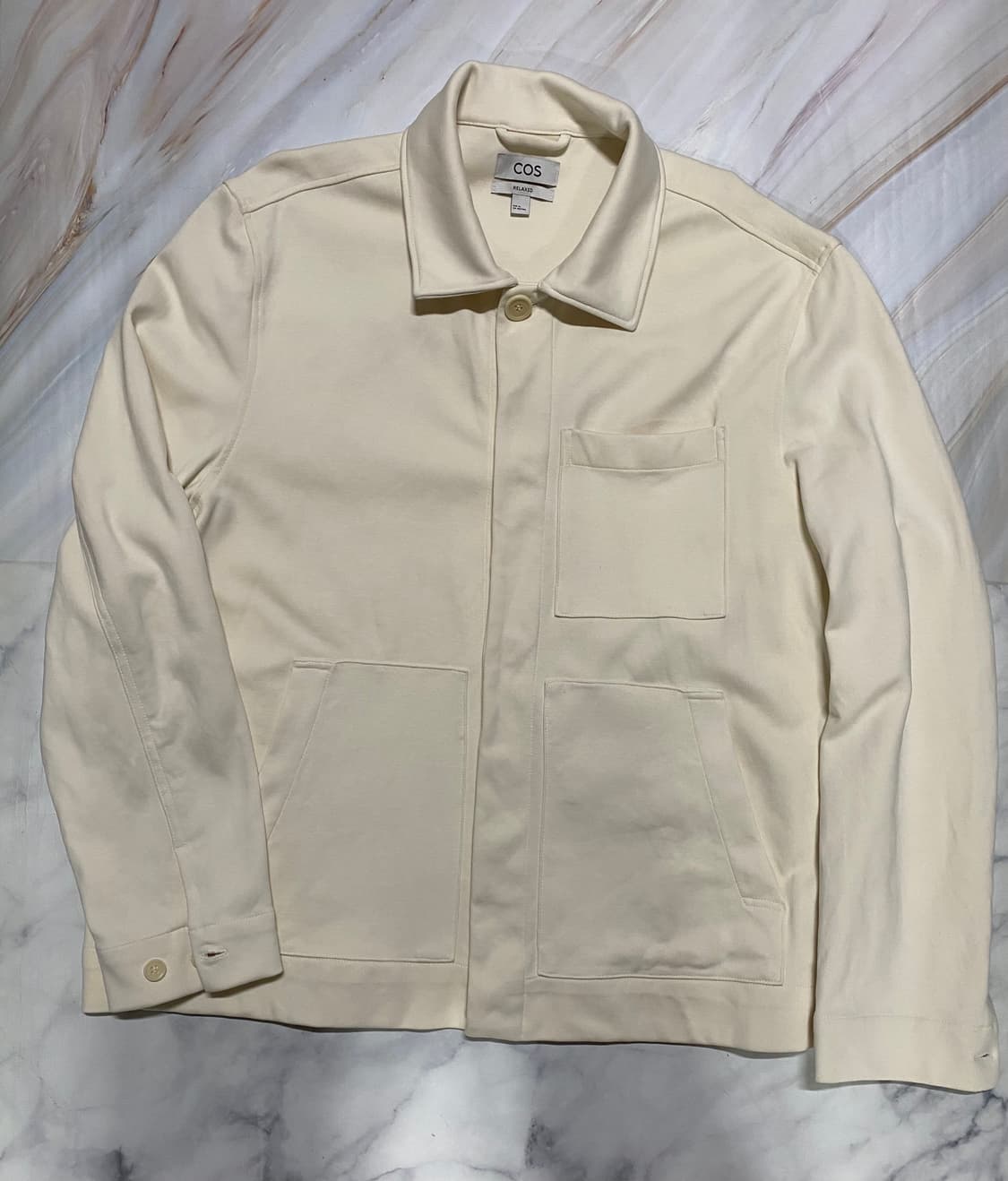 COS 코스 셔츠 자켓 티셔츠 아이보리 XL 상품이미지2