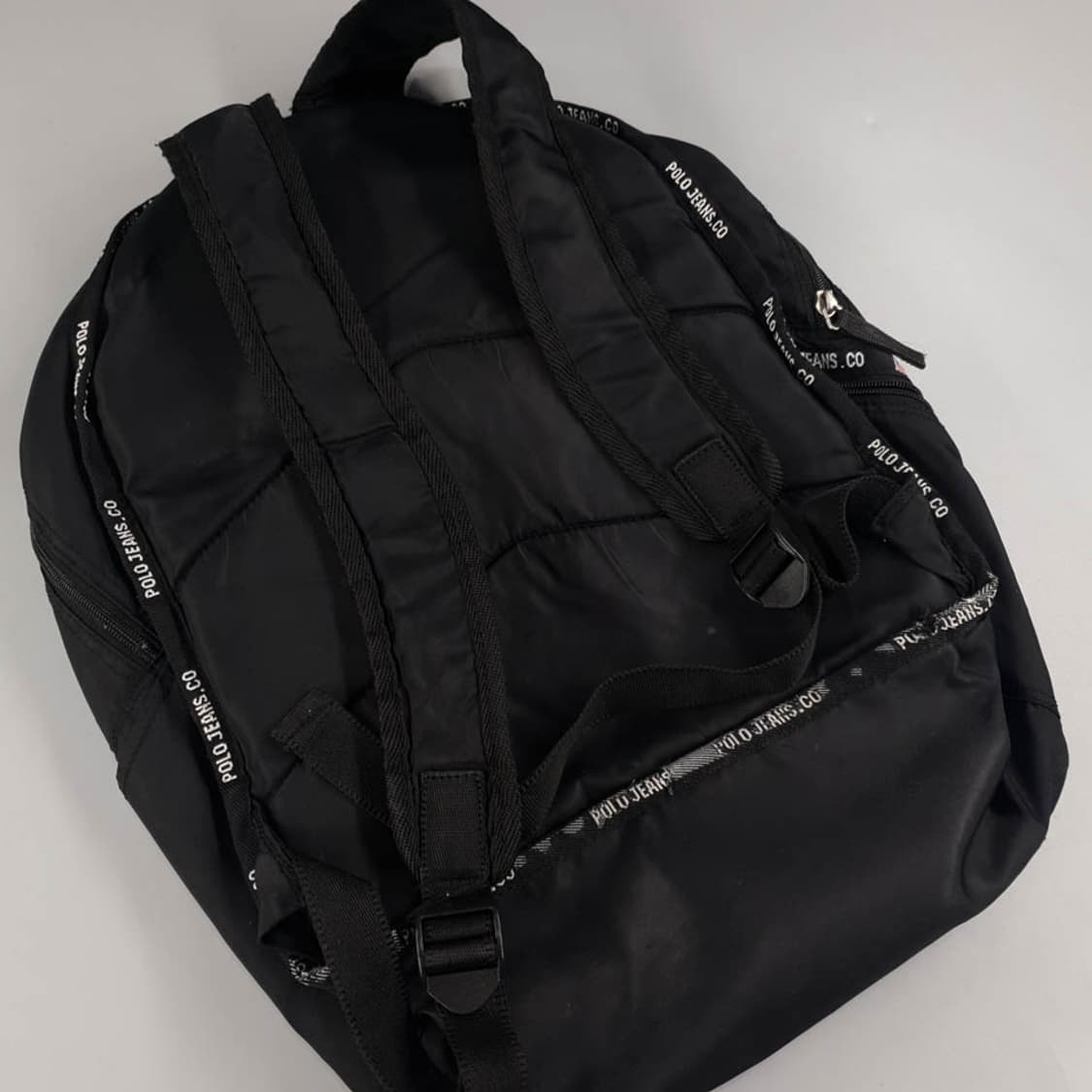폴로랄프로렌 폴로진스 블랙 윈도우 퀼팅 백팩 가방 상품이미지3