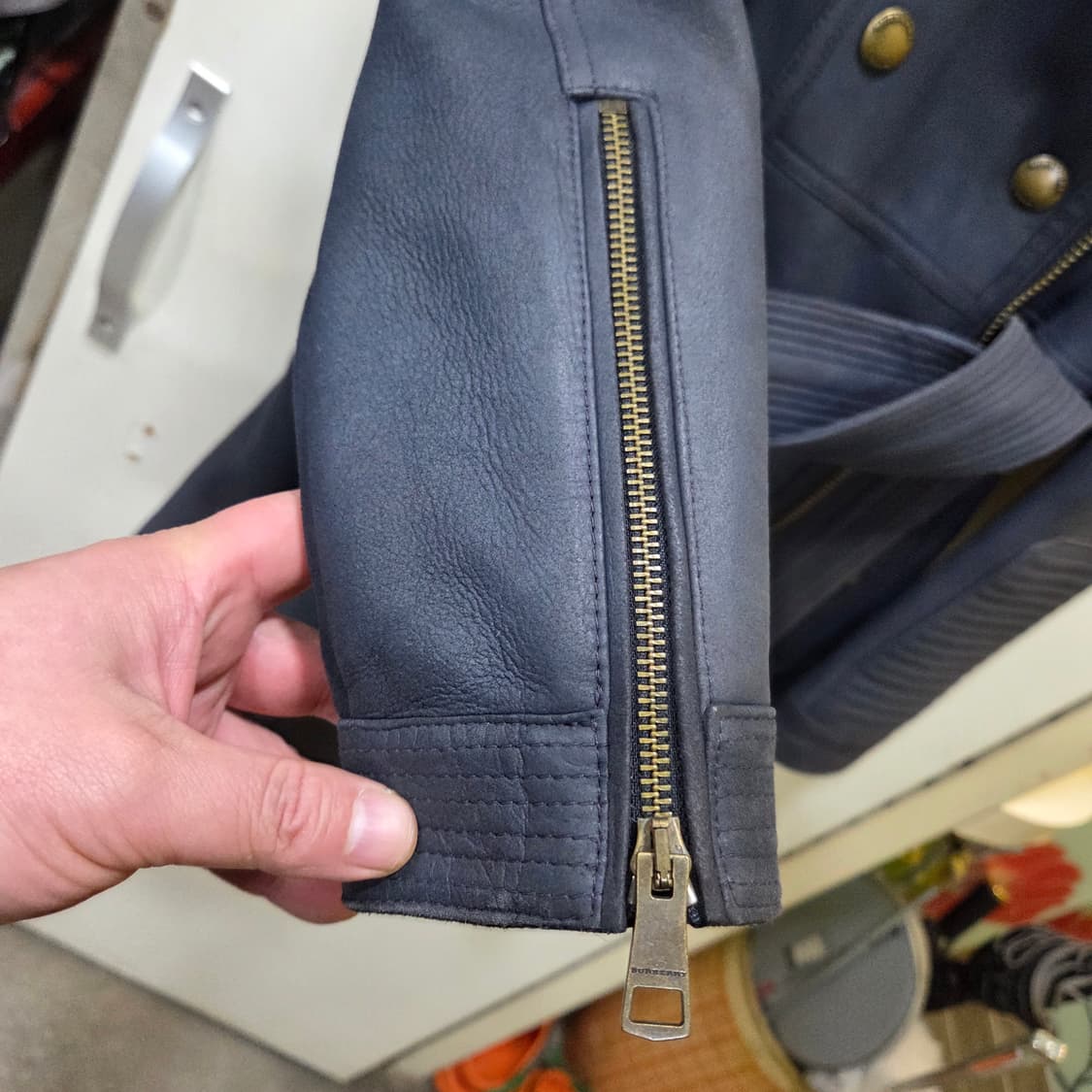 버버리 시어링 무스탕 코트 상품이미지7