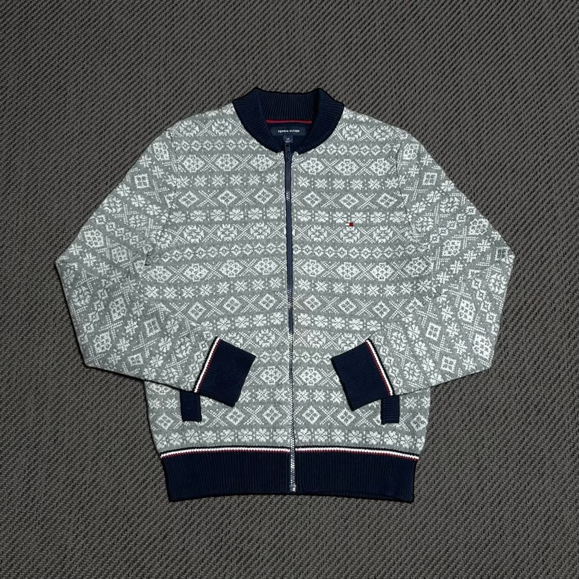 [M] Tommy 타미힐피거 페어아일 노르딕 니트 집업 상품이미지1