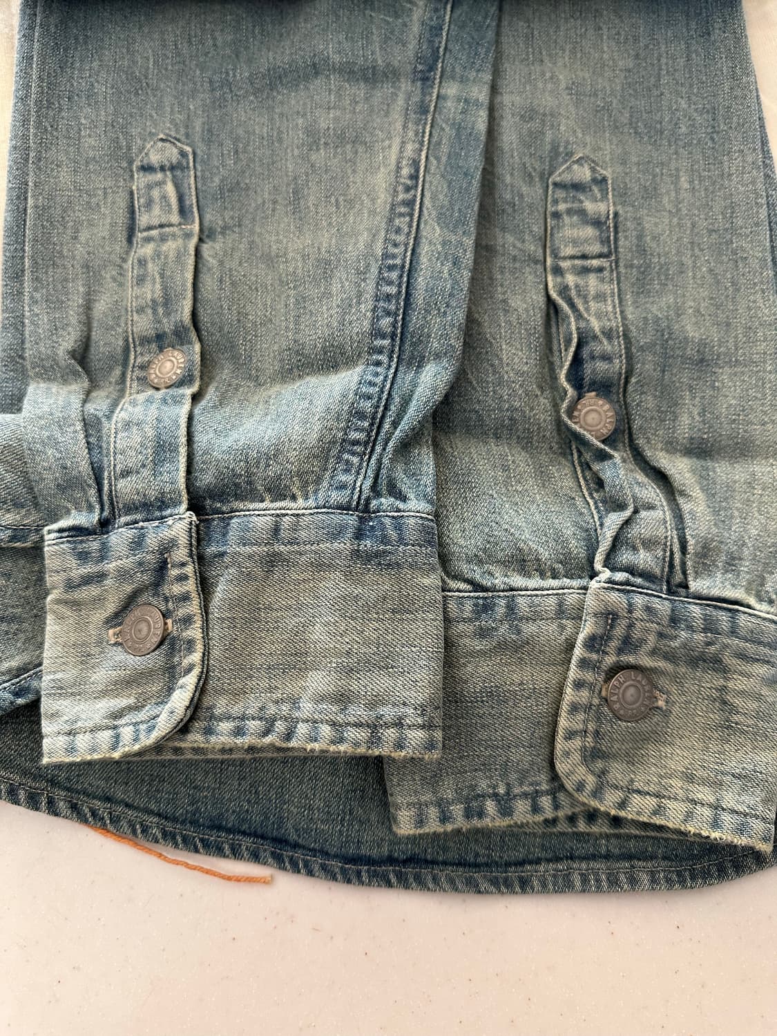 더블알엘 인디고 데님 워크셔츠 상품이미지5