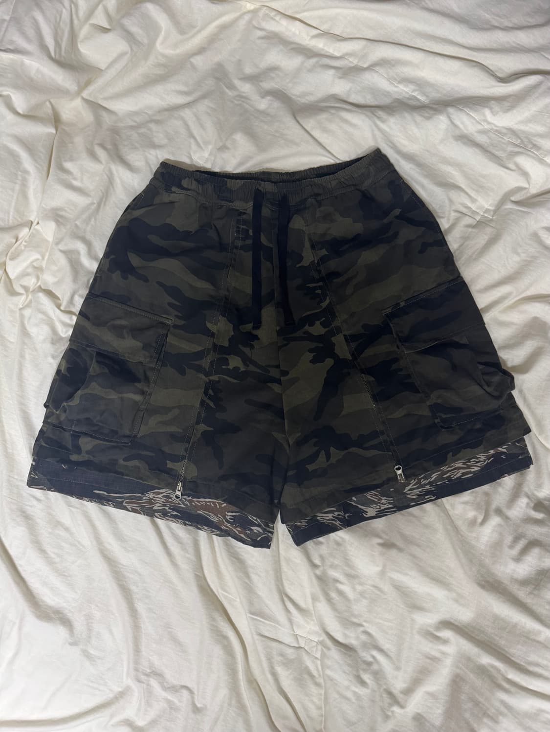 아조바이아조 Camouflage Layered Zip Up Pants 상품이미지2