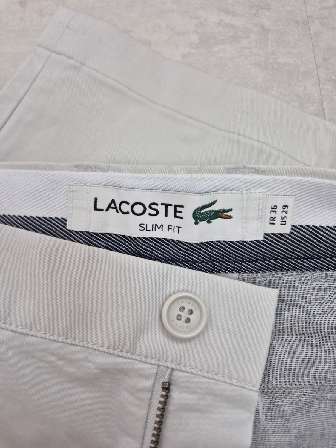 LACOSTE  슬림핏 코튼 팬츠 상품이미지5