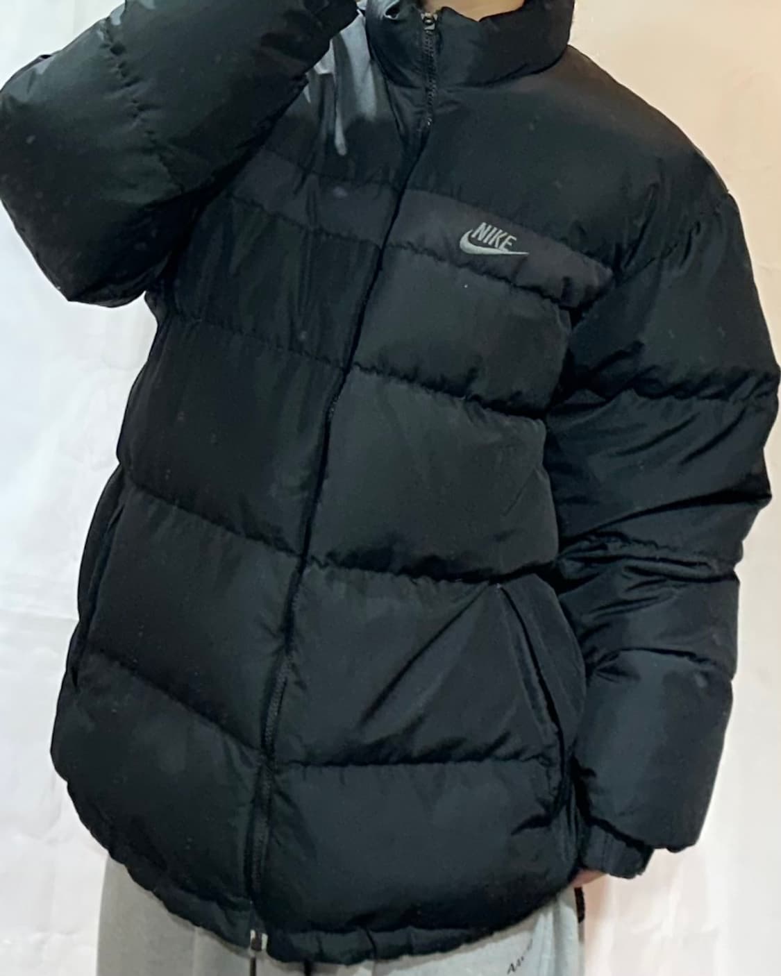 나이키 빅로고 구스다운 블랙 패딩 상품이미지1