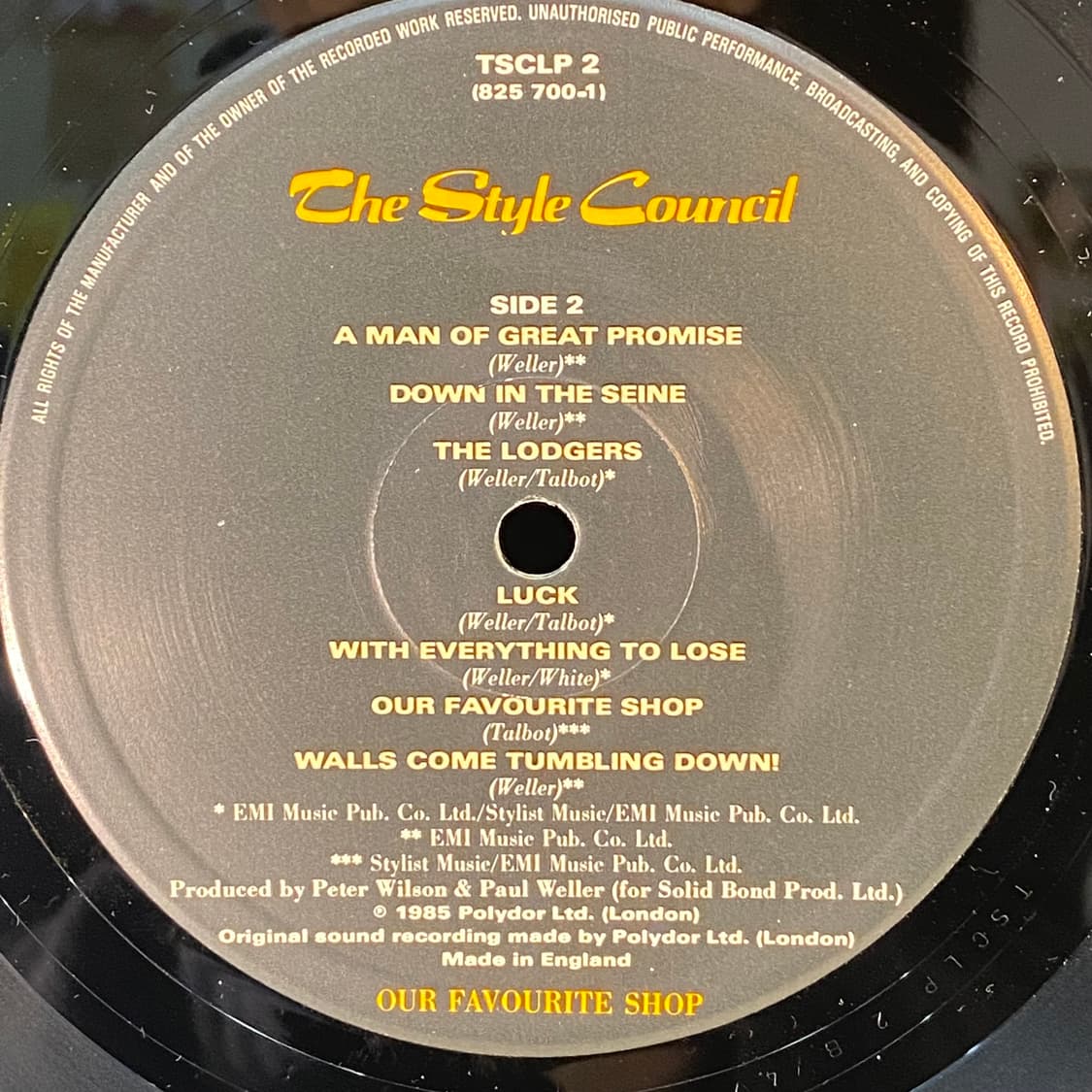 (수입중고LP-팝록) The Style Council -Our Favou 상품이미지5