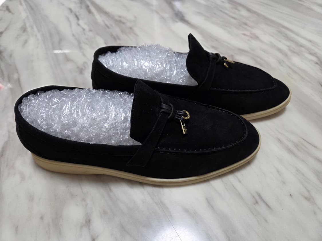 로로피아나 썸머참스 블랙 스웨이드 로퍼 상품이미지3