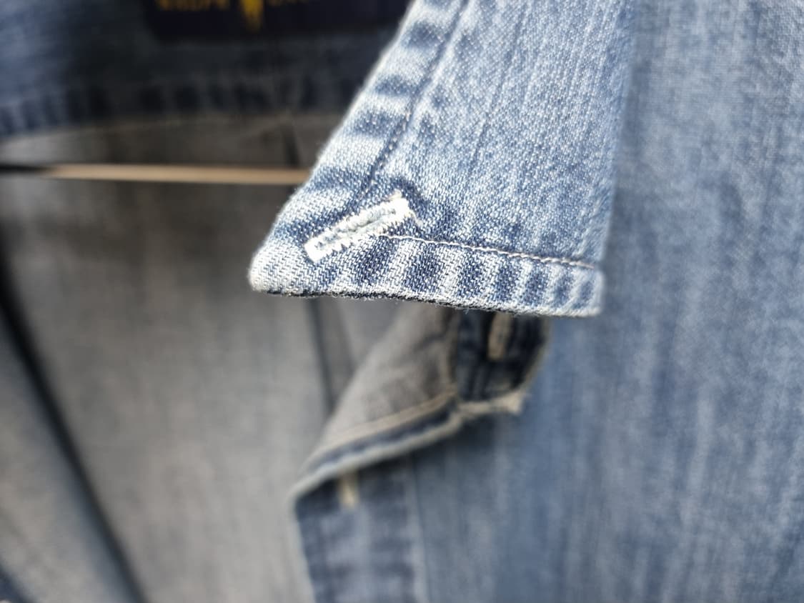 남성 폴로 멀티포니 긴팔 데님 청 셔츠 남방 상품이미지10