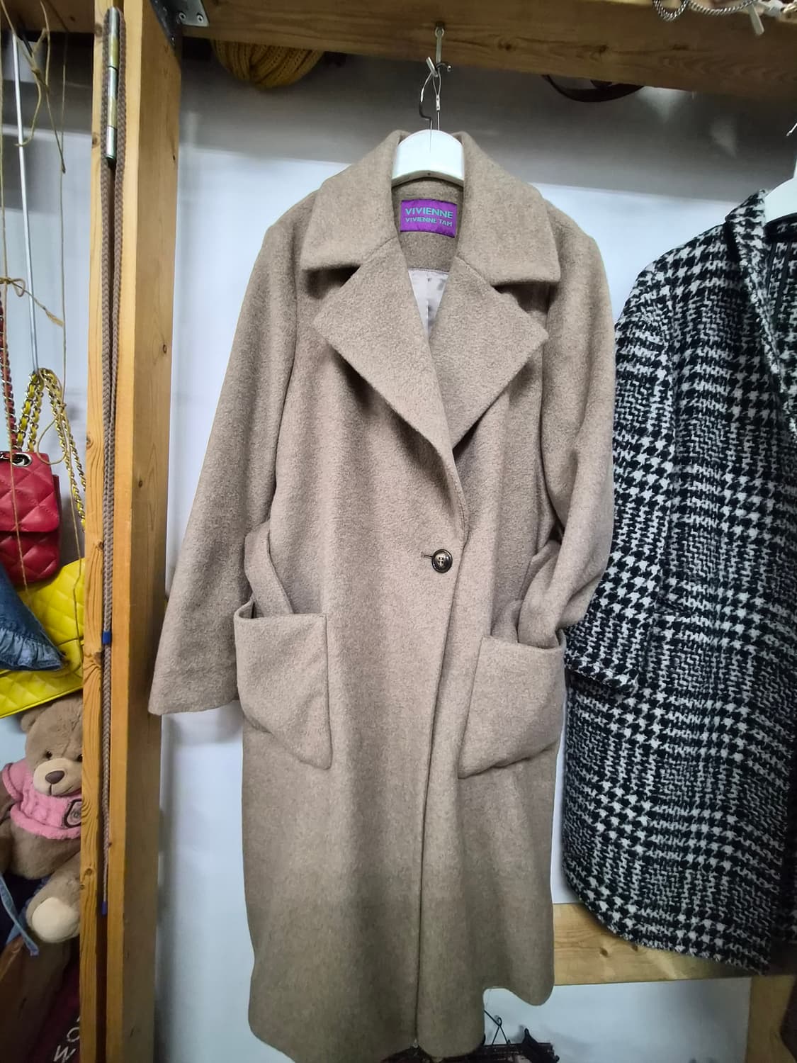 비비안탐 캐시미어 아웃포켓 코트 상품이미지7