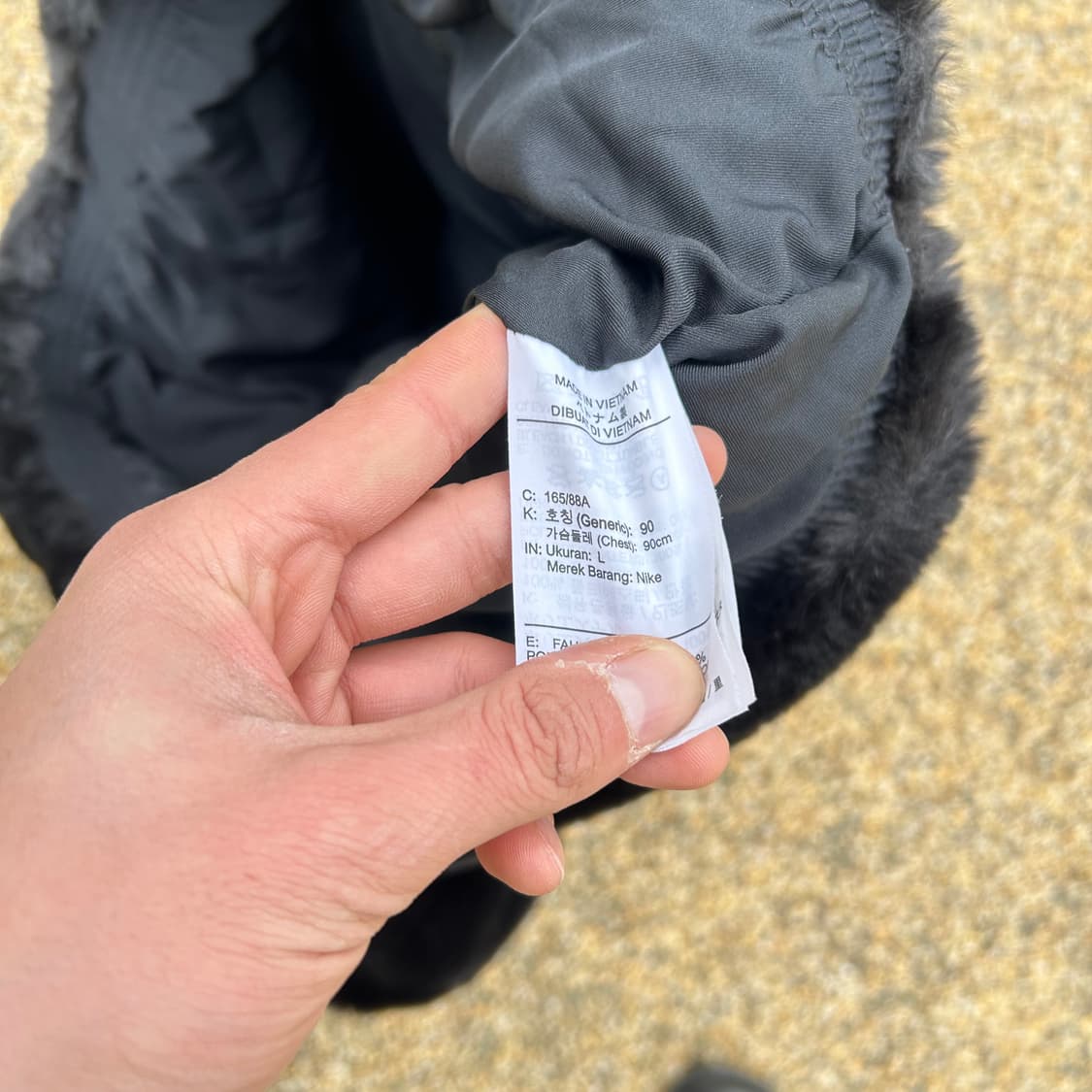 나이키(NIKE) NSW 블랙 퍼 자켓 상품이미지5