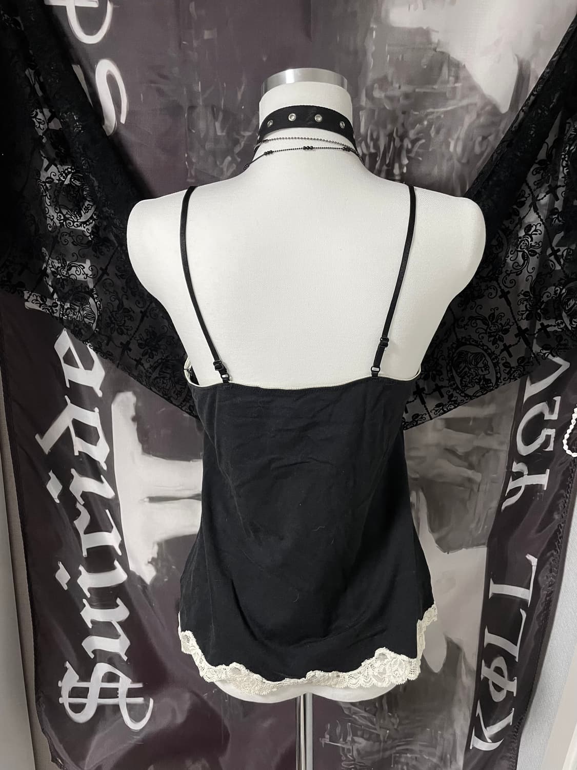 레이스슬리브리스란제리나시 빈티지오네갸루로맨틱고스핀터깔로걀탑베메클스컬프터 상품이미지4