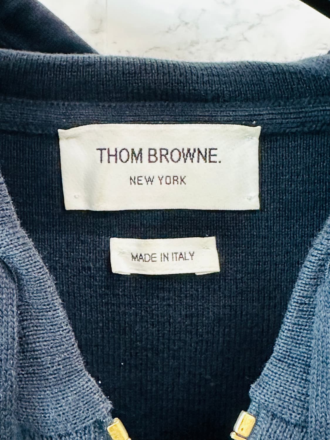 (3) 톰브라운 밀라노 암밴드 니트 후드집업 상품이미지5