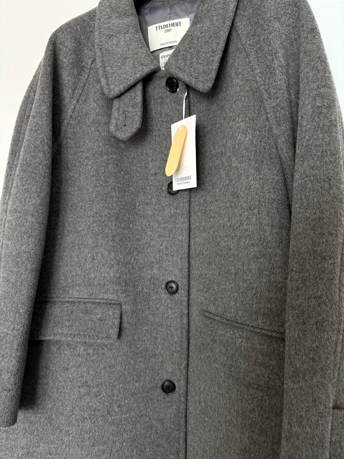 튜드먼트 클래식 하프코트 그레이m 상품이미지1