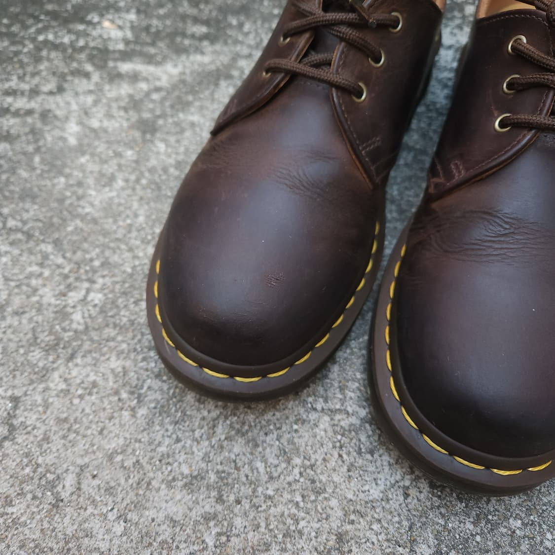 [6UK] 닥터마틴 1461 브라운 3홀  (250~255) 남여 상품이미지3
