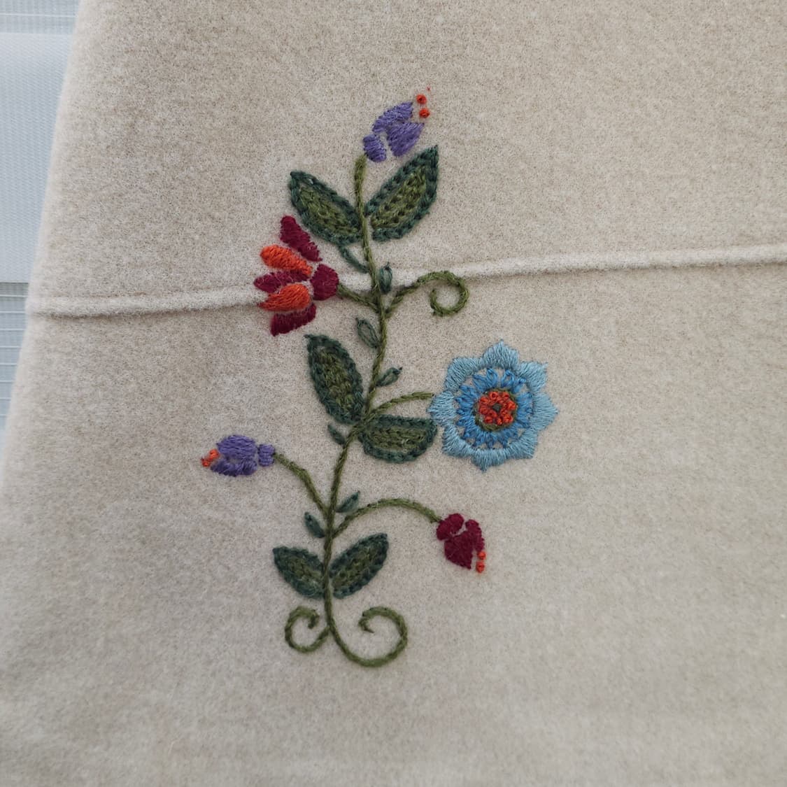 빈티지 Ray Cassin 꽃자수 울스커트- 우먼26정도 상품이미지3