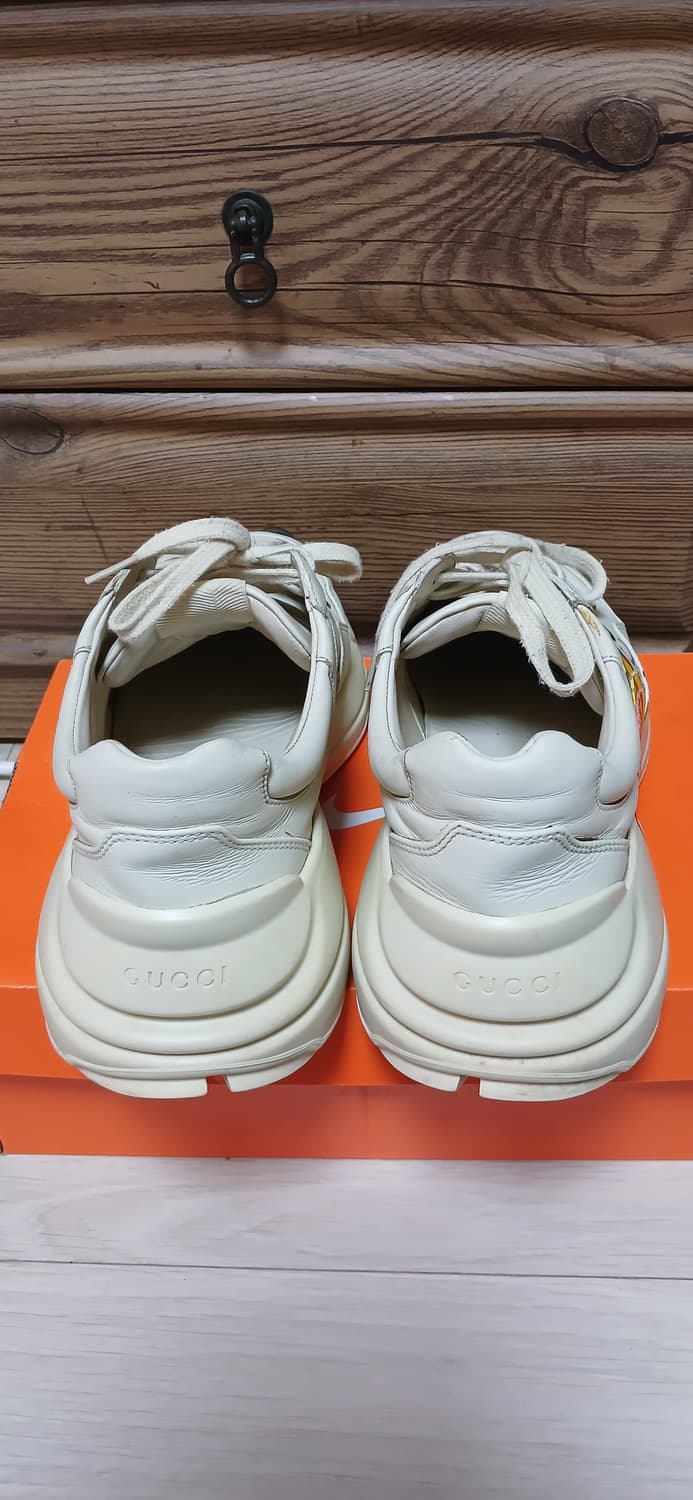 정품 구찌 라이톤 레더 스니커즈(260mm)  상품이미지3