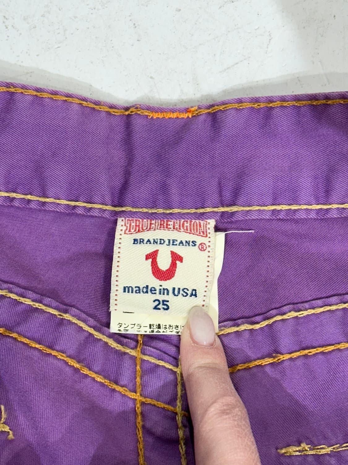 USA 트루 릴리전 퍼플 극희귀 락스타 부츠컷 플레어진 데님 팬츠 청바지 상품이미지7