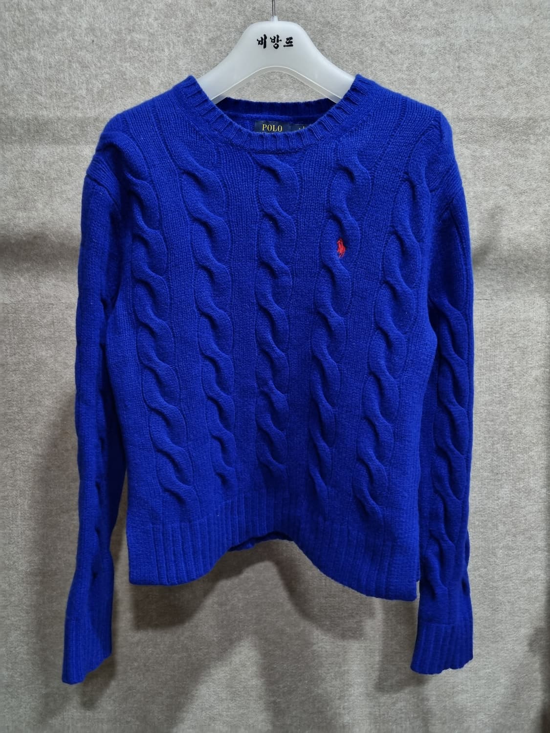 여성 M 폴로 케이블 니트 긴팔 상품이미지3