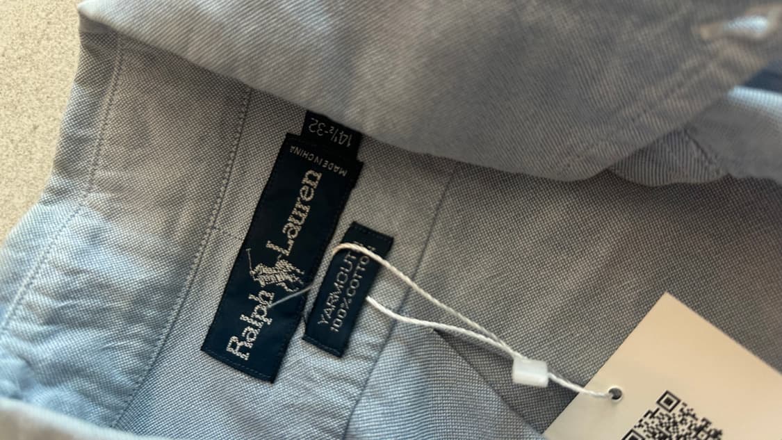 폴로 옥스퍼드 하늘색 청 셔츠 상품이미지6