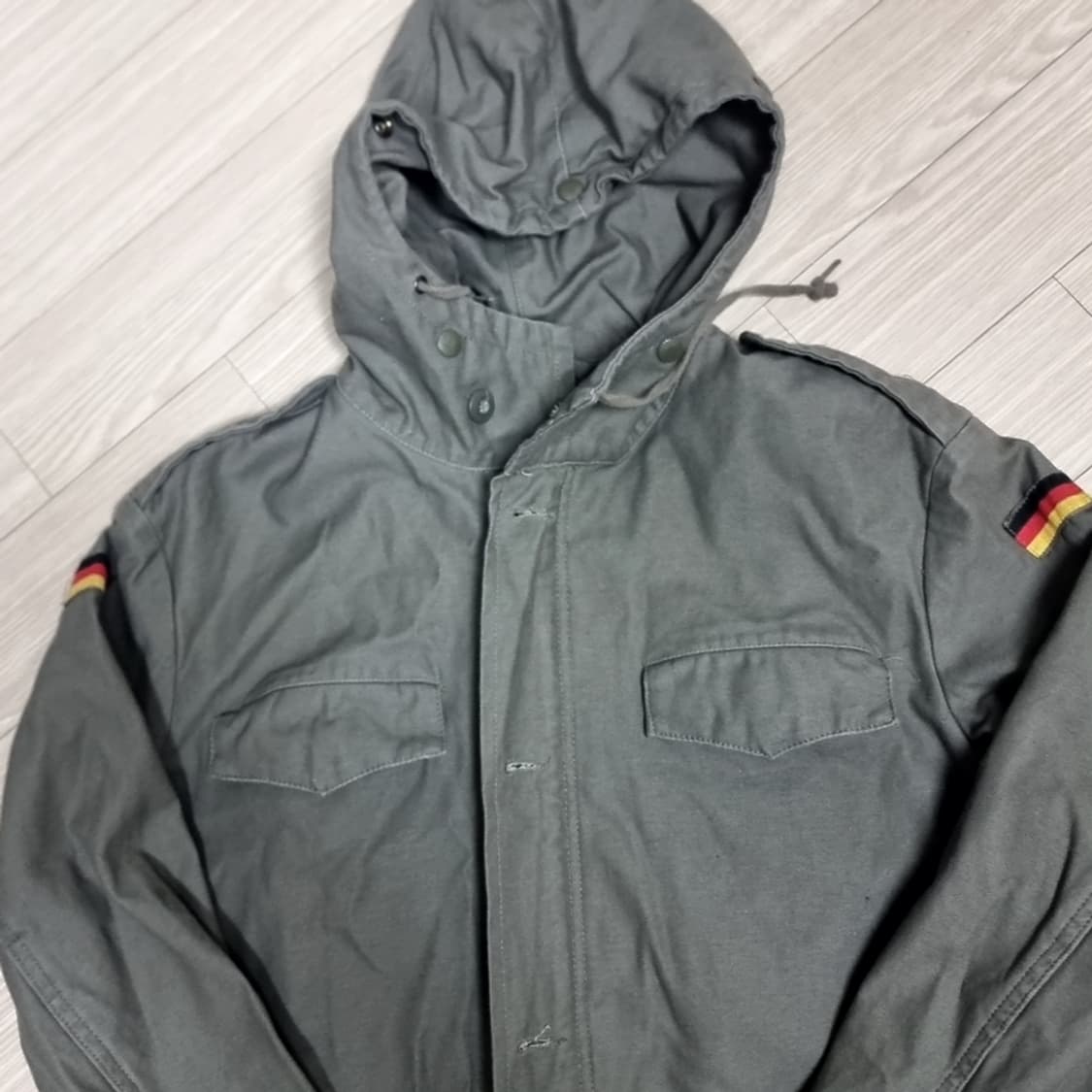 독일군 오리지널 후드 야상 점퍼 카키색(100-105) 상품이미지3