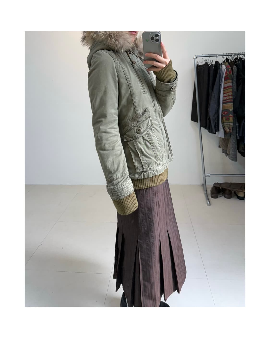 Moussy 누빔 야상 상품이미지6