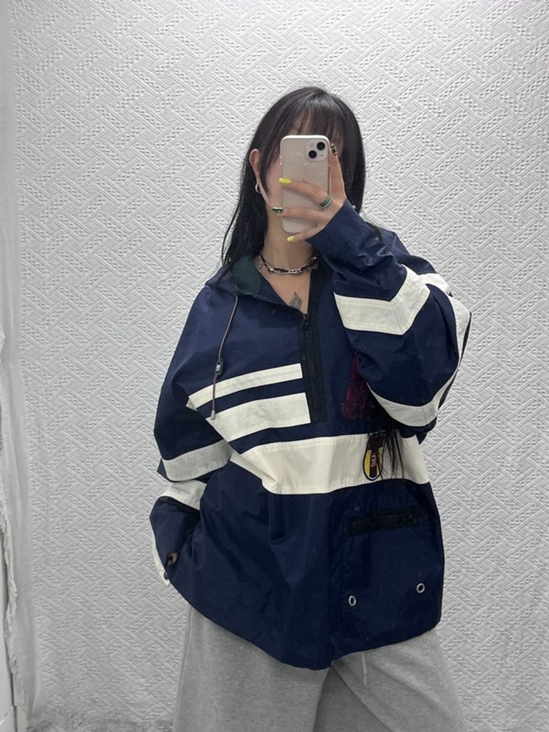 챕스 랄프로렌 올드스쿨 레트로 오버핏 바람막이 아노락 L C07410 상품이미지1