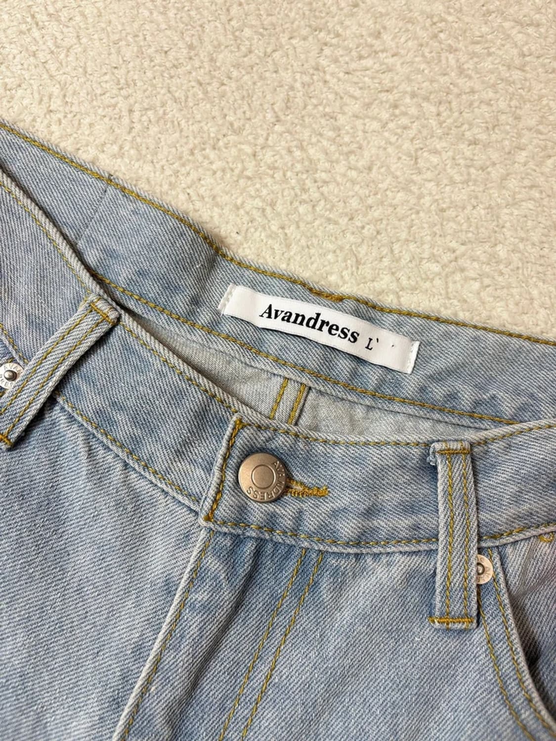 어반드레스 와이드 컬러 워싱 데님 팬츠 PN6778 상품이미지3