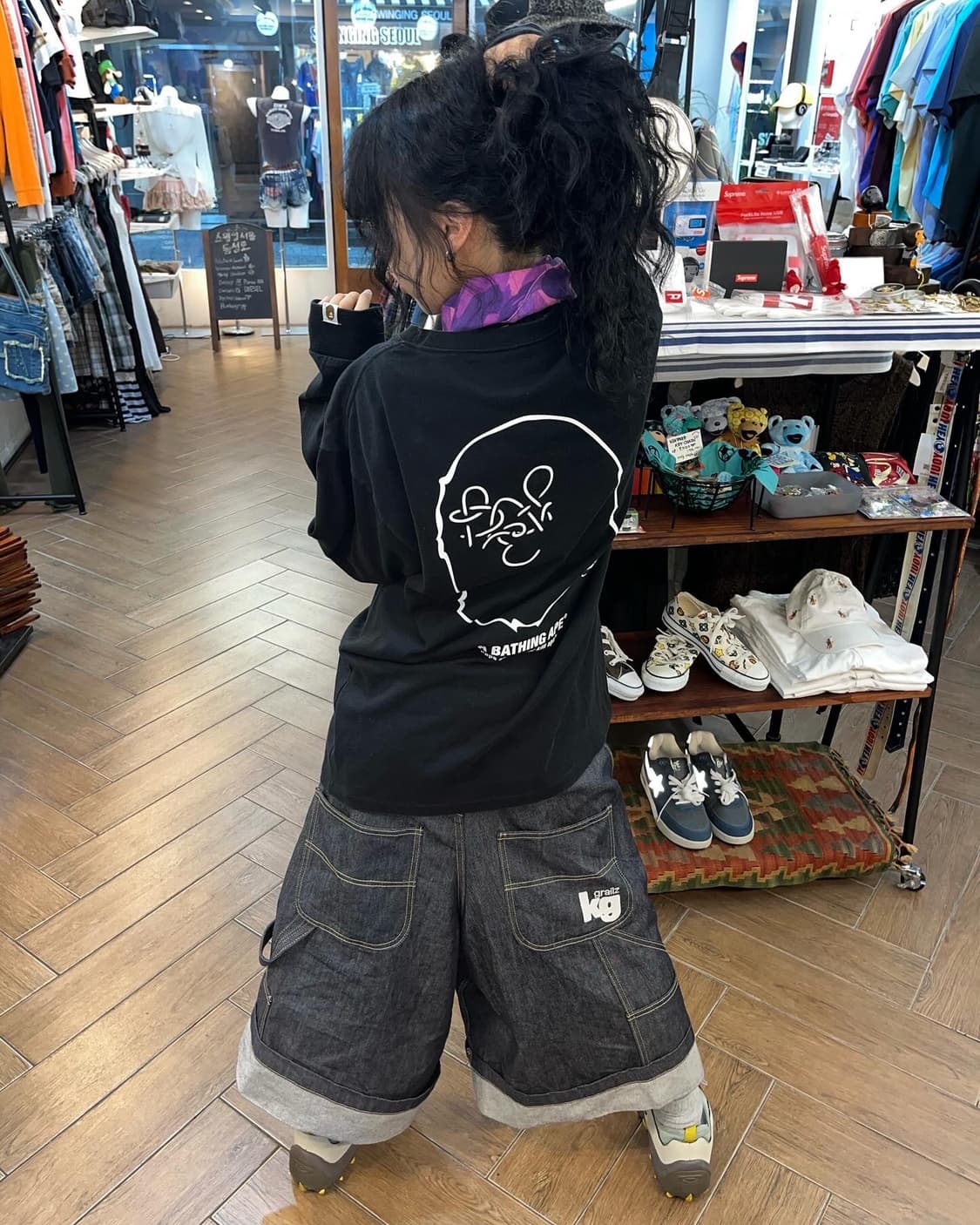 Bape Saru Printing L/S  상품이미지1